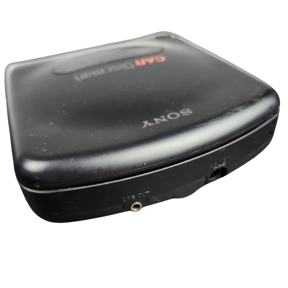 Vintage Sony D-180K Car Discman CD Player Not Working Parts or Repair Only